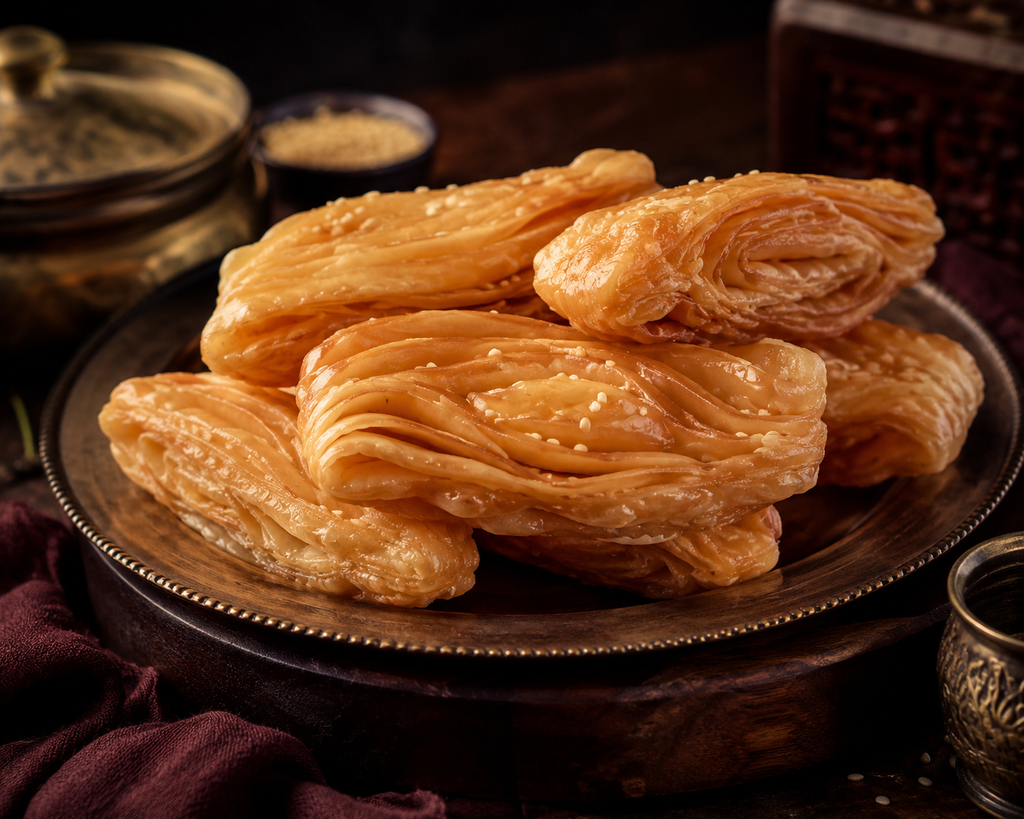 Authentic Odisha Puri Khaja – Crispy Layered Traditional Sweet | Fresh & Handmade | SwaadDesi