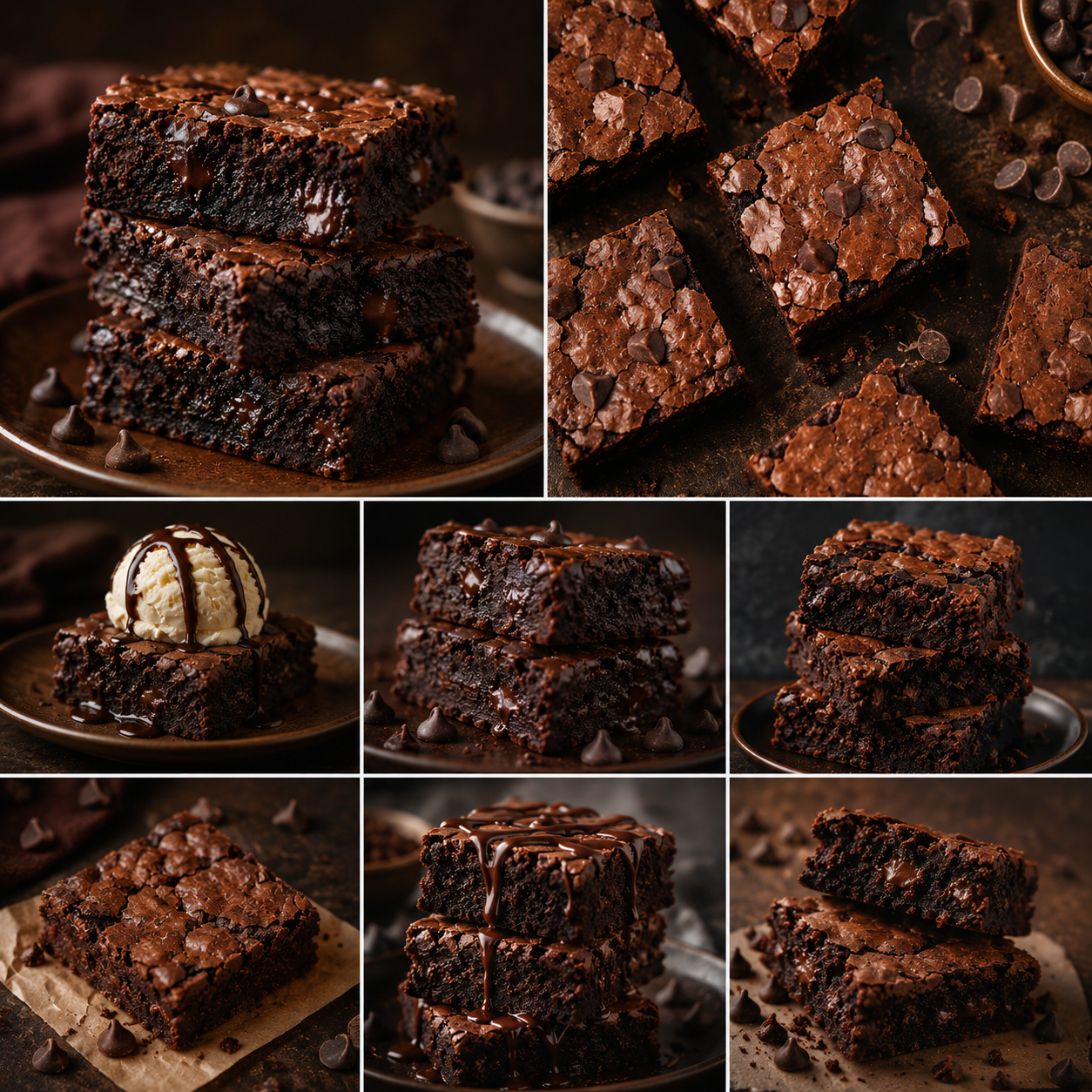 Chocolate Brownie  – Rich, Fudgy & Freshly Baked Delight 🍫 - No Palm Oil